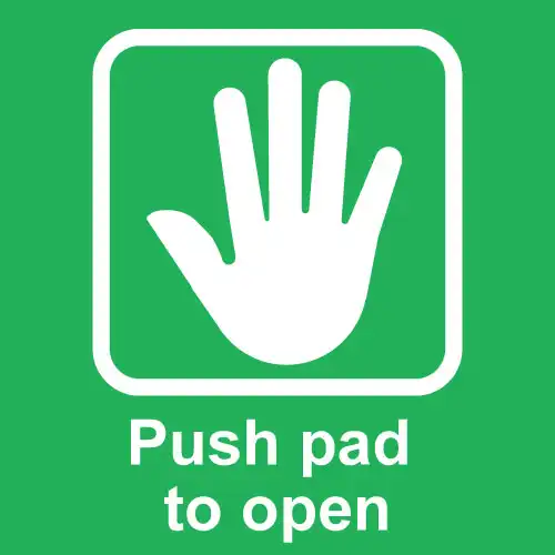 push pad to open